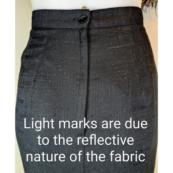 Norton McNaughton Vintage Pencil Skirt Size 10 Flax Linen Blend Classic Career - Picture 8 of 12